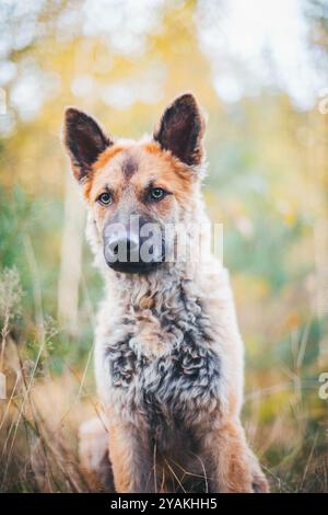 Alter Deutscher Schäferhund (Westerwälder Kuhhhund) Stockfoto