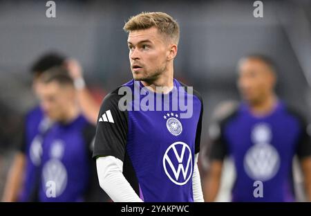 vor Spielbeginn: Aufwaermen Training Maximilian Mittelstaedt GER (18) Portrait Deutschland gegen Niederlande, Fussball, UEFA Nations League, Spieltag 4, Saison 2024/25, 14.10.2024 Foto: Eibner-Pressefoto/Michael Weber Stockfoto