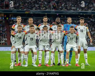 München, Deutschland. Oktober 2024. Startelf, Mannschaftsfoto, Deutschland vs. Niederlande, Fussball, Nationenliga, Gruppe C, 4. Spieltag, Spielzeit 2024/2025, 14.10.2024, DFL/DFB-Vorschriften verbieten jede Verwendung von Fotografien als Bildsequenzen und/oder Quasi-Video, Eibner-Pressefoto/Sascha Walther Credit: dpa/Alamy Live News Stockfoto