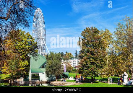 Vrnjacka Banja - Mineral Spring Lake Stockfoto