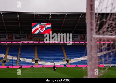 CARDIFF, GROSSBRITANNIEN. Oktober 2024. Allgemeine Ansicht beim Spiel der UEFA Nations League 2025 gegen Montenegro am 14. Oktober im Cardiff City Stadium. (Bild von John Smith/FAW) Credit: Football Association of Wales/Alamy Live News Stockfoto