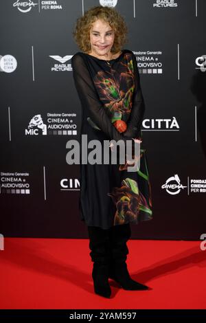 Rom, Italien. Oktober 2024. Schauspielerin Sydney Rom besucht den „Megalopolis“ vor der Eröffnung des Roten Teppichs des 19. Rom Film Festivals und 22. Alice Nella Citta“ in den Cinecitta Studios in Rom (Italien) am 14. Oktober 2024. Quelle: Insidefoto di andrea staccioli/Alamy Live News Stockfoto