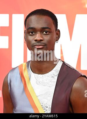 LONDON, GROSSBRITANNIEN. Oktober 2024. Ethan Herisse nimmt am 68. BFI London Film Festival im BFI Southbank, London, UK, Teil. (Foto von 李世惠/siehe Li/Picture Capital) Credit: Siehe Li/Picture Capital/Alamy Live News Stockfoto