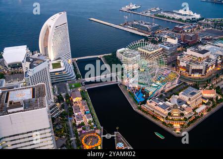 Blick auf Yokohama vom Landmark Tower in Kanagawa, Yokohama, Japan Stockfoto
