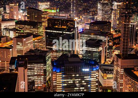 Blick auf Yokohama vom Landmark Tower in Kanagawa, Yokohama, Japan Stockfoto