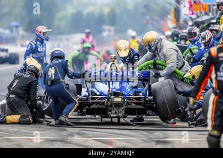 Fahrer der INDYCAR-Serie, RYAN HUNTER-REAY (20) von ft. Lauderdale, Florida, bringt sein Auto zum Dienst während des Grand Prix von Portland A Bitnile.com Stockfoto