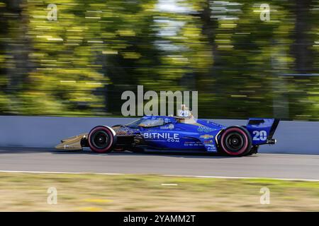 Fahrer der INDYCAR-Serie, RYAN HUNTER-REAY (20) von ft. Lauderdale, Florida, reist während des letzten Trainings für die Bitn durch den Backstretch Stockfoto