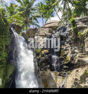 Blick auf den Tegenungan Wasserfall in Bali, Indonesien, Asien Stockfoto