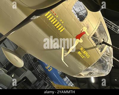 24. Mai 2023: Das Memphis Belle B-17F-Flugzeug im National Museum der United States Air Force Stockfoto