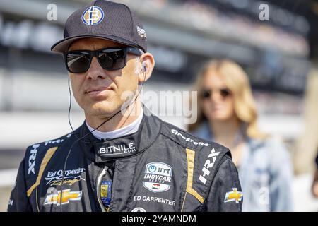 INDYCAR-Fahrer, ED CARPENTER (33) aus Indianapolis, Indiana, und sein Ed Carpenter Racing Chevrolet-Team bereiten sich auf die Qualifikation für die Indianapolis 500 AT vor Stockfoto