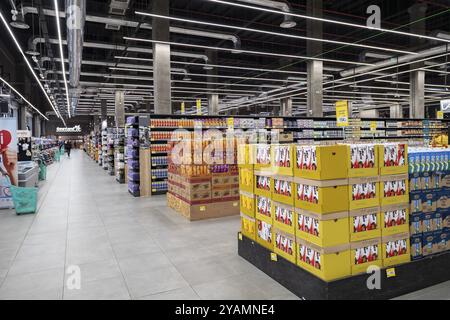 Gewinner Supermarkt, Tribeca Mall, Einkaufszentrum, riesig, gigantisch, modern, Indischer Ozean, Insel, Mauritius, Afrika Stockfoto