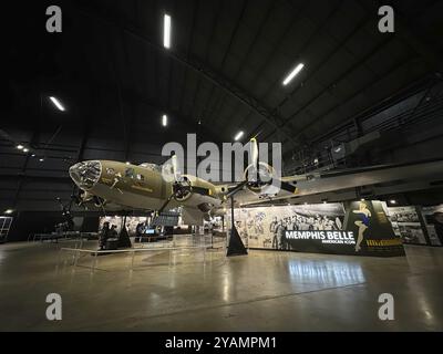 24. Mai 2023: Das Memphis Belle B-17F-Flugzeug im National Museum der United States Air Force Stockfoto