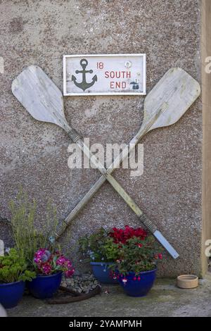 Gedenkstein für Seeleute, Zentrum von Stromness, Orkney, Schottland, Großbritannien Stockfoto