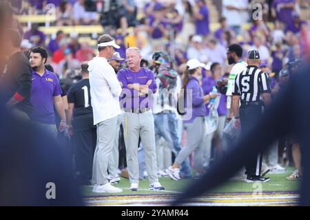 Baton Rouge, Usa. Oktober 2024. Während eines College-Football-Spiels im Tiger Stadium am Samstag, den 12. Oktober 2024 in Baton Rouge, Louisiana. (Foto: Peter G. Forest/SIPA USA) Credit: SIPA USA/Alamy Live News Stockfoto