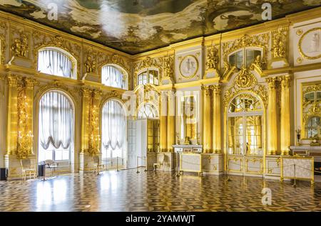 Inneres des Katharinenpalastes in Zarskoje Selo (Puschkin) in Russland Stockfoto