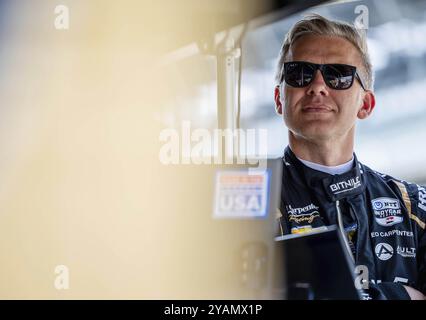 INDYCAR-Fahrer, ED CARPENTER (33) aus Indianapolis, Indiana, bereitet sich auf das Training für den Indianapolis 500 auf dem Indianapolis Motor Speedway in Indien vor Stockfoto