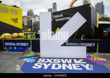 Sydney, Australien. 15. Oktober 2024: SXSW Sydney. Im Bild: Tumbalong Park. Quelle: Richard Milnes/Alamy Live Stockfoto