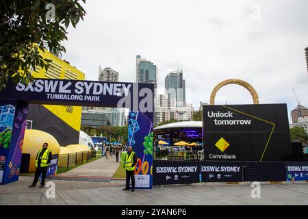 Sydney, Australien. 15. Oktober 2024: SXSW Sydney. Im Bild: Tumbalong Park. Quelle: Richard Milnes/Alamy Live Stockfoto