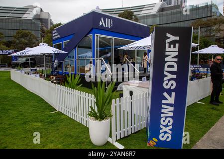 Sydney, Australien. 15. Oktober 2024: SXSW Sydney. Im Bild: Tumbalong Park. Quelle: Richard Milnes/Alamy Live Stockfoto