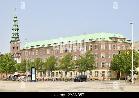 Kopenhagen, Dänemark. Oktober 2024. Blick auf eine Straße in Kopenhagen, Dänemark. Stockfoto