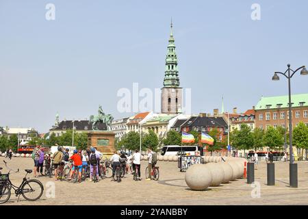 Kopenhagen, Dänemark. Oktober 2024. Blick auf eine Straße in Kopenhagen, Dänemark. Stockfoto