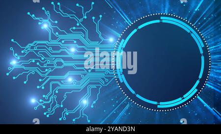 Hintergrund des Konzepts der Zukunft mit Platz für Ihren Text oder Ihr Logo – 3D-Illustration Stockfoto