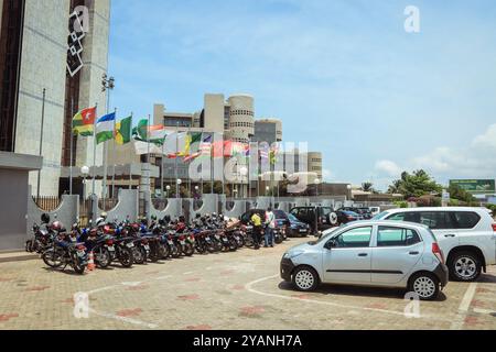 Modernes Gebäude der Internationalen Bank in Lome, Togo Stockfoto