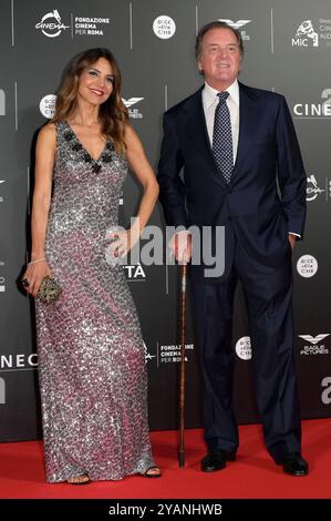 Veronica Bova und Corrado Pesci bei der Premiere des Kinofilms Megalopolis in den CinecittÃ Studios. ROM, 14.10.2024 *** Veronica Bova und Corrado Pesci bei der Premiere des Films Megalopolis in den CinecittÃ Studios Rome, 14 10 2024 Foto:XA.XM.xTinghinox/xFuturexImagex megalopolis 4044 Stockfoto