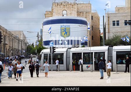 Tzahal-Platz am Jerusalem-Tag Stockfoto