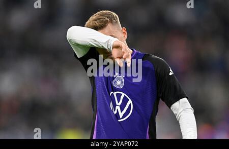 vor Spielbeginn: Aufwaermen Training Maximilian Mittelstaedt GER (18) Portrait DFB LAENDERSPIEL DEUTSCHLAND GER VS NIEDERLANDE NED UEFA NATIONS LEAGUE 14.10.2024 DFL-VORSCHRIFTEN VERBIETEN DIE VERWENDUNG VON FOTOS ALS BILDSEQUENZEN UND/ODER QUASI-VIDEO Stockfoto