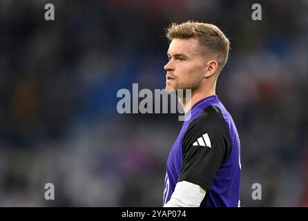 vor Spielbeginn: Aufwaermen Training Maximilian Mittelstaedt GER (18) Portrait DFB LAENDERSPIEL DEUTSCHLAND GER VS NIEDERLANDE NED UEFA NATIONS LEAGUE 14.10.2024 DFL-VORSCHRIFTEN VERBIETEN DIE VERWENDUNG VON FOTOS ALS BILDSEQUENZEN UND/ODER QUASI-VIDEO Stockfoto