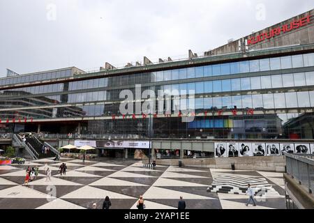 Stockholm, Schweden - 25. Juli 2023: Kulturhuset in Stockholm, Kulturhaus auf dem Sergels Torg-Platz Stockfoto