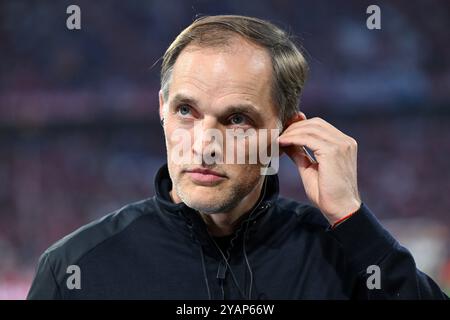 Aktenfoto vom 17.05.2024 Aktenfoto vom 30.04.2024, von Thomas Tuchel, der bestätigt hat, dass er nach dem letzten Bundesliga-Spiel der Saison am Samstag in Hoffenheim den FC Bayern München verlassen wird. Ausgabedatum: Freitag, 17. Mai 2024. Ausgabedatum: Dienstag, 15. Oktober 2024. Stockfoto