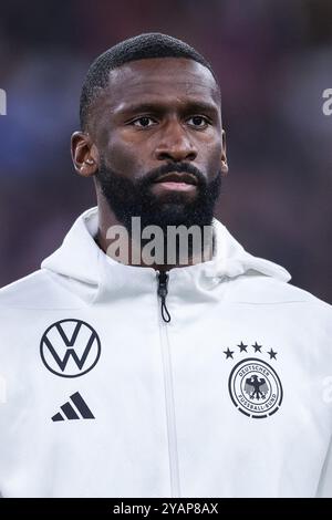 Deutschland. Oktober 2024. Fussball UEFA Nations League Deutschland - Niederlande am 14.10.2024 in der Allianz Arena in München Antonio Ruediger ( Deutschland ) DFB-Vorschriften verbieten jede Verwendung von Fotografien als Bildsequenzen und/oder Quasi-Video. Foto: Revierfoto Credit: ddp Media GmbH/Alamy Live News Stockfoto