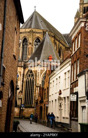 Sint-Salvatorskathedraal in Brügge, Belgien. Stockfoto