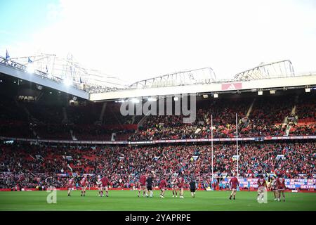 Manchester, England - 12. November 2024 - Allgemeine Ansicht. Rugby League, Betfred Super League Grand Final, Wigan Warriors vs Hull Kingston Rovers in Old Trafford, Manchester, UK Dean Williams Stockfoto