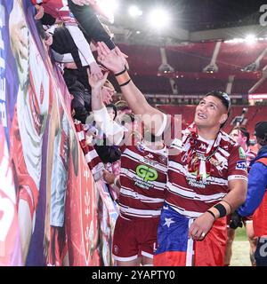 Manchester, England - 12. November 2024 - Rugby League, Betfred Super League Grand Final, Wigan Warriors gegen Hull Kingston Rovers im Old Trafford Stadium, Manchester, UK Dean Williams Stockfoto