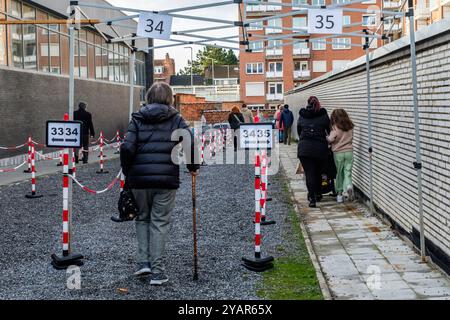 In Belgien sind die Wähler aufgerufen, Räte und Bürgermeister in ihren Städten zu wählen und die Provinzabgeordneten zu wählen. | EN Belgique, les électeurs Stockfoto