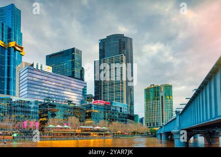 Downtown Melbourne, Victoria, Australien. Stockfoto