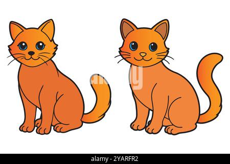 Niedliche Katze Vektor Illustration Kunst Stock Vektor