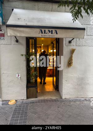 Alma Nomad Bakery, Madrid, Spanien Stockfoto