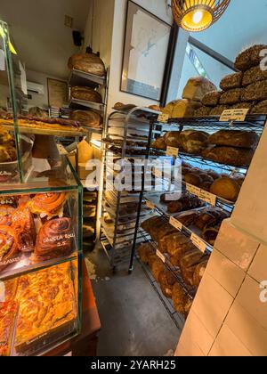 Alma Nomad Bakery, Madrid, Spanien Stockfoto