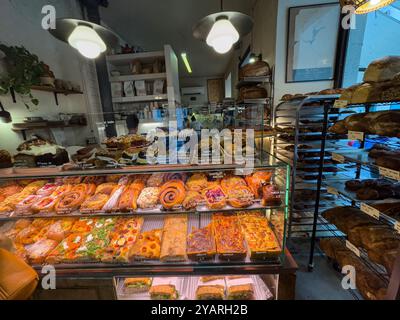 Alma Nomad Bakery, Madrid, Spanien Stockfoto