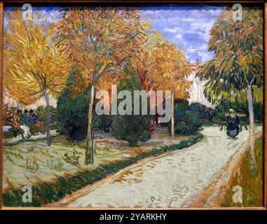 The Public Garden, Arles, 1888, Vincent Van Gogh (1853-1890), Poets & Lovers Exhibition, National Gallery, London, Großbritannien Stockfoto