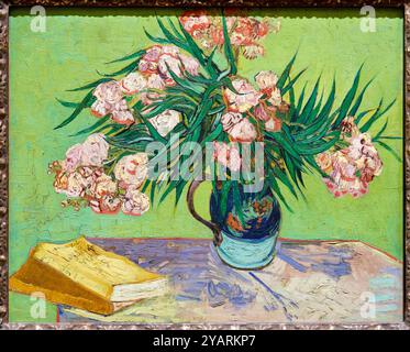 Oleanders, 1888, Vincent Van Gogh (1853-1890), Poets & Lovers Exhibition, National Gallery, London, Großbritannien Stockfoto