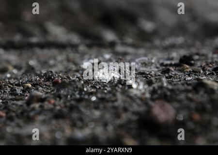 Landschaftsbild auf Island, Svinafellsjokull, Gletscherseen Stockfoto