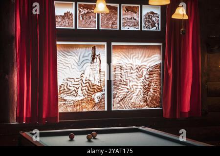 Das Innere des Riordan Mansion, Flagstaff, Arizona. Die Riordans waren Anfang des 20. Jahrhunderts irisch-amerikanische Holzhändler und Gründer von Flagstaff. Stockfoto