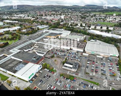 Drohnenansicht von Clydebank Scotland Stockfoto