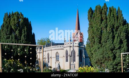 Cabourg, Colleville-sur-Mer, Frankreich, Eglise Saint-Michel de Cabourg, nur Editorial. Stockfoto