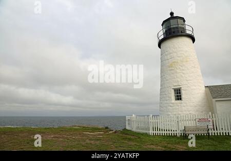 Der Leuchtturm von Pemaquid Point, Maine Stockfoto